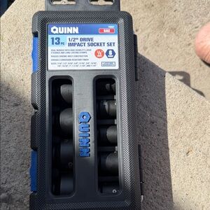 Quinn Black and Blue 13pc 1/2" Drive Impact Socket Set